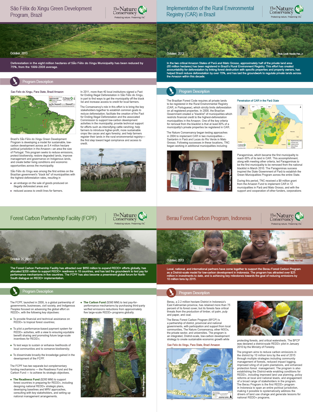 TNC Factsheets